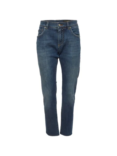 Dolce & Gabbana Pre-Owned faded-effect slim-fit jeans Blue 1292871