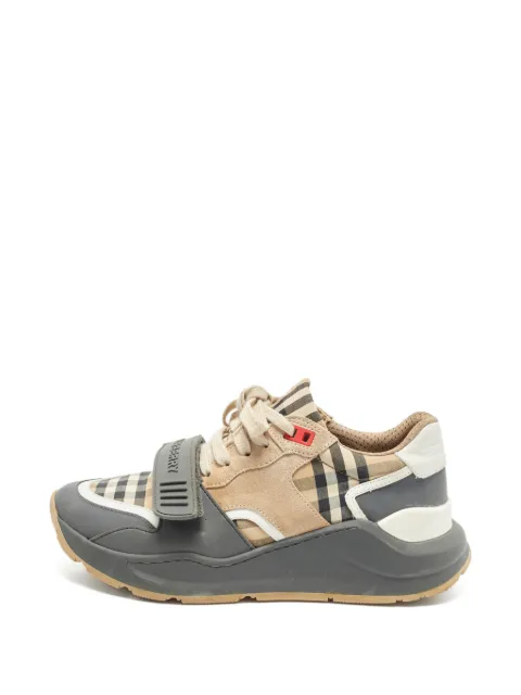 Burberry Pre-Owned Ramsey check sneakers Neutrals 1357678