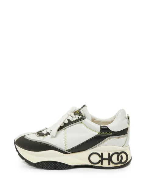 Jimmy Choo Pre-Owned Raine panelled low-top sneakers White 1275612