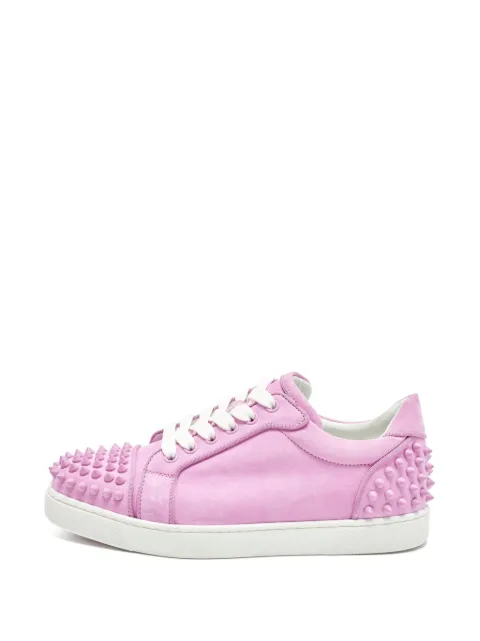 Christian Louboutin Pre-Owned Vieira Spike sneakers Purple 1355910
