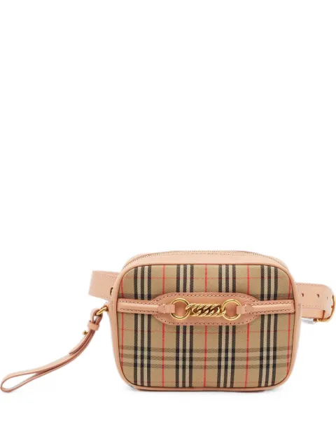 Burberry Pre-Owned 1983 Link knight-check belt bag Neutrals 1339784