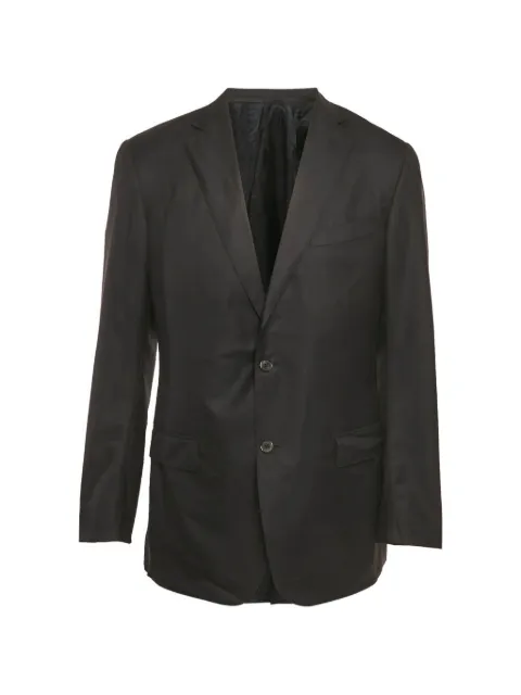 Ermenegildo Zegna Vintage long-sleeve wool blazer Black 1261323