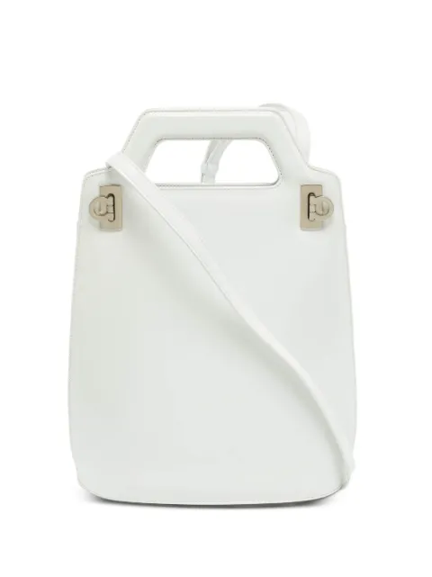 Ferragamo Pre-Owned Wanda leather tote bag White 1287721