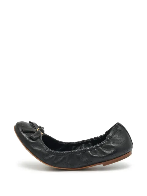 Louis Vuitton Pre-Owned perforated Monogram ballet flats Black 1359717