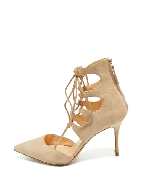 Giuseppe Zanotti Vintage Belgravia lace-up pumps Neutrals 1349892