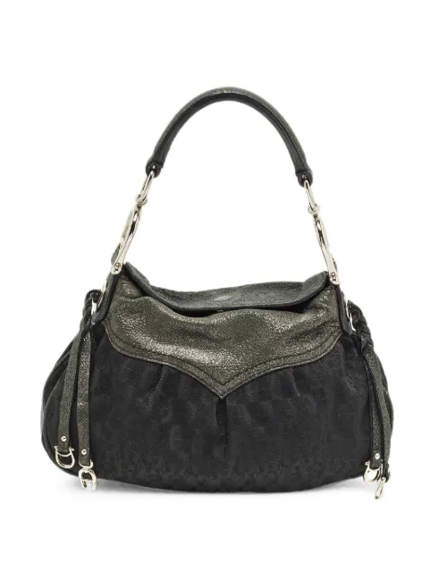 Aigner Kids jacquard iridescent shoulder bag Black 1294291