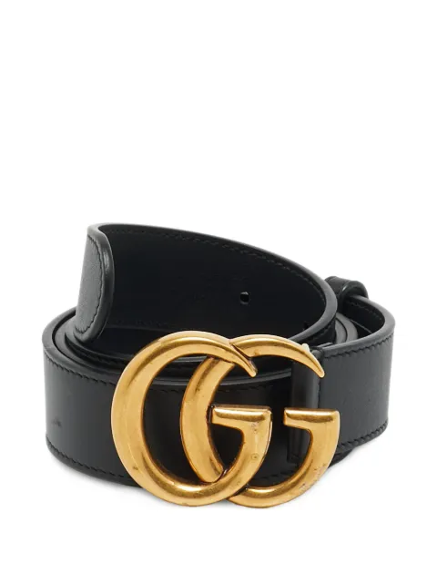 Gucci Pre-Owned GG Marmont buckle belt Black 1313135