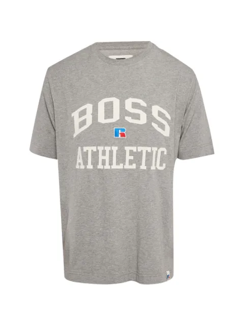 BOSS logo-appliqué T-shirt Grey 1275519