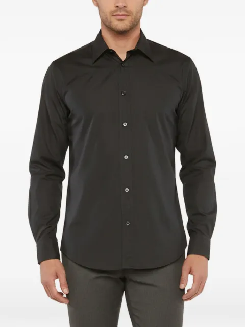 Hermès Pre-Owned button-up long-sleeved shirt Black 1347401