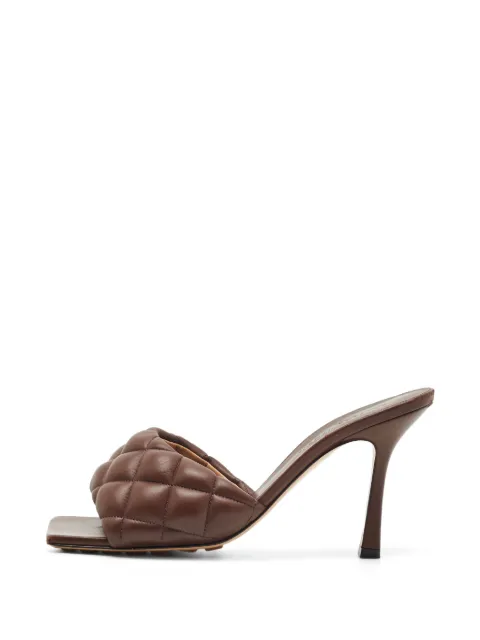 Bottega Veneta Pre-Owned Lido quilted leather sandals Brown 1353199