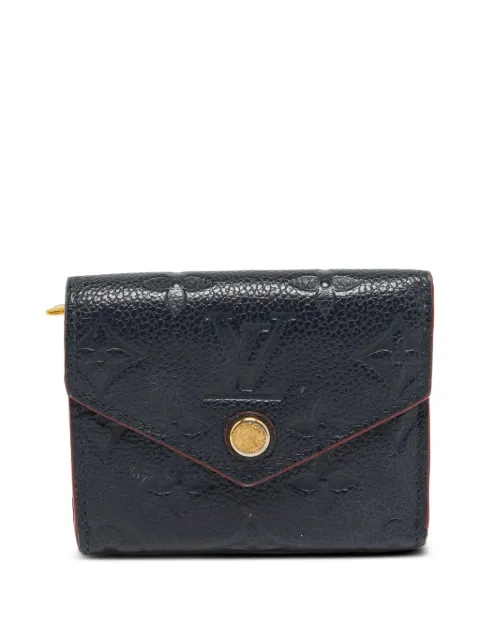 Louis Vuitton Pre-Owned 2020 Zoe tri-fold leather wallet Blue 1336362