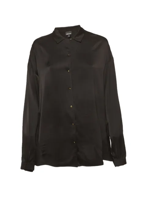 Just Cavalli Vintage satin button-front shirt Black 1300832