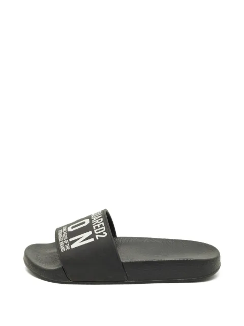 DSQUARED2 Icon logo-print slides Black 1279833