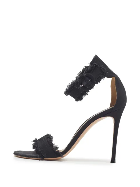 Gianvito Rossi Lola denm heeled sandals Black 1350513