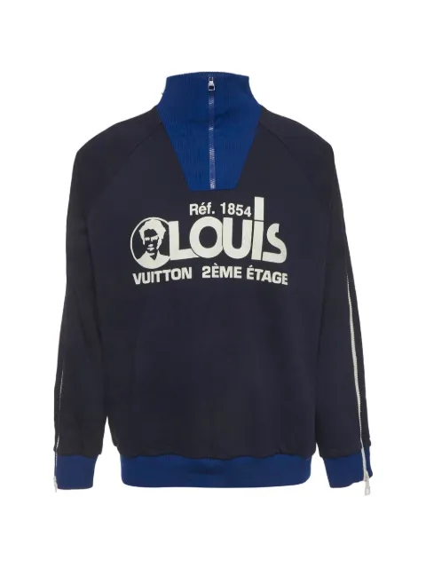 Louis Vuitton Pre-Owned multi-zipped hoodie Blue 1333771