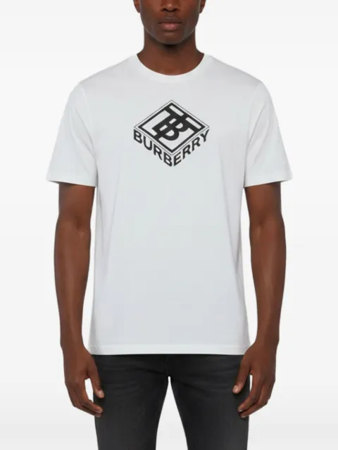 Burberry Pre-Owned crew-neck graphic-print T-shirt White 1343760