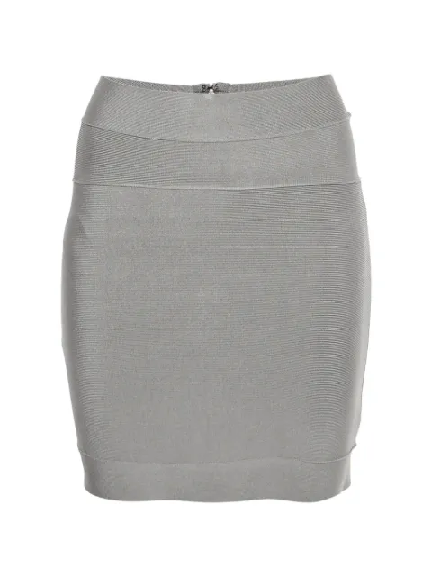 Hervé Léger Pre-Owned bandeau mini skirt Grey 1327848