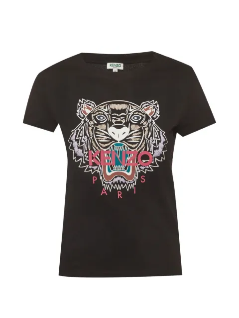 Kenzo Pre-Owned Tiger-motif T-shirt Black 1332527
