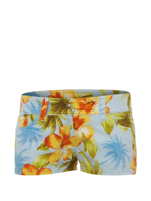 Dolce & Gabbana Pre-Owned floral-print denim shorts Blue 1316034