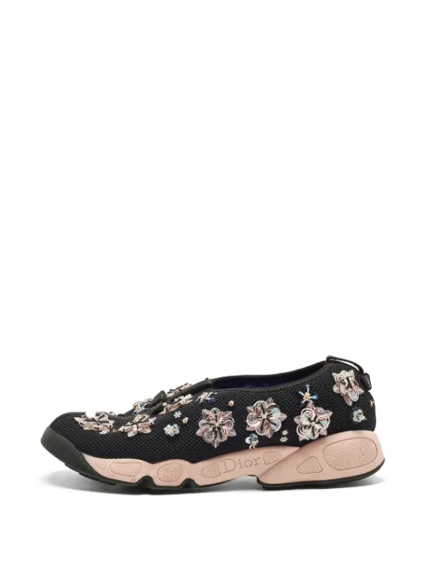 Christian Dior Pre-Owned Fusion embellished sneakers Black 1303649