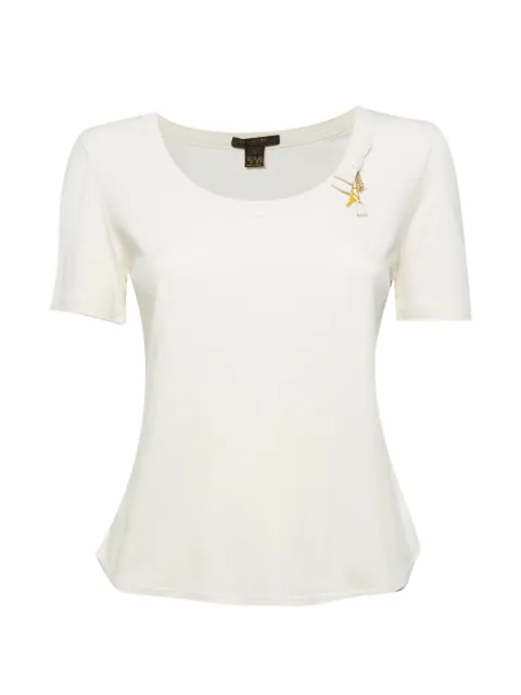 Louis Vuitton Pre-Owned padlock-detail T-shirt White 1316042