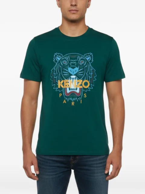 Kenzo Pre-Owned Tiger graphic T-shirt Green 1344303