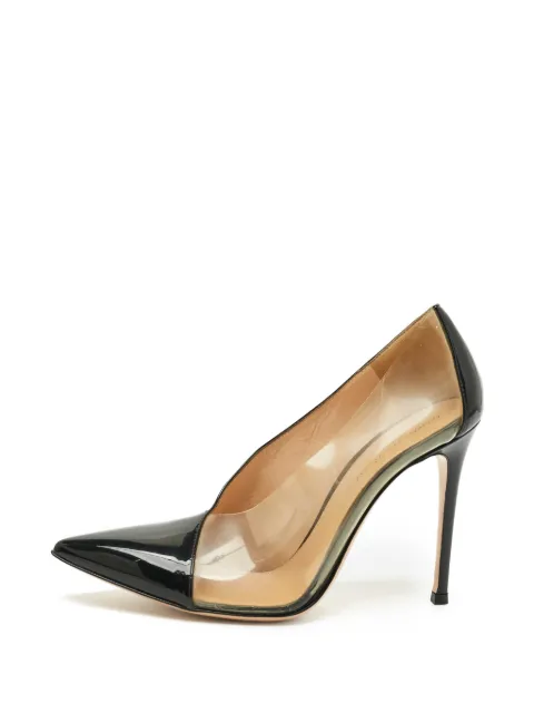 Gianvito Rossi Plexi patent-finish pumps Black 1314806