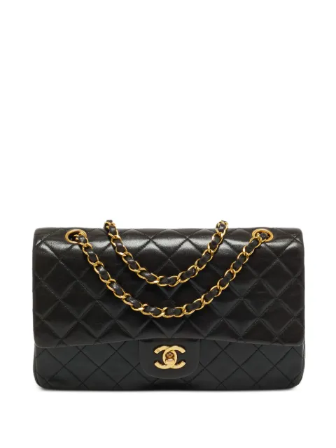 CHANEL Pre-Owned 1994s Classic Double Flap leather shoulder bag Black 1299777