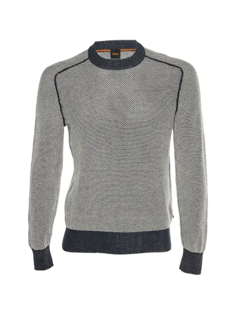 BOSS crew-neck sweater Blue 1330091