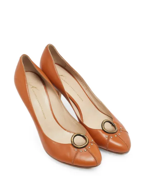 Giuseppe Zanotti Vintage Lucrezia circular-accent pumps Neutrals 1314219