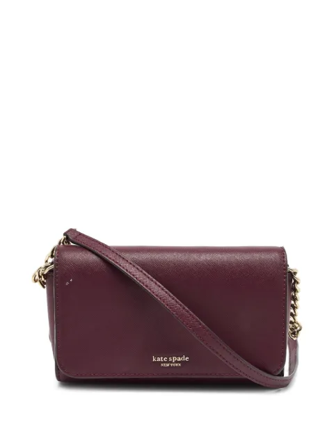 Kate Spade Ava flap wallet on chain Red 1357381