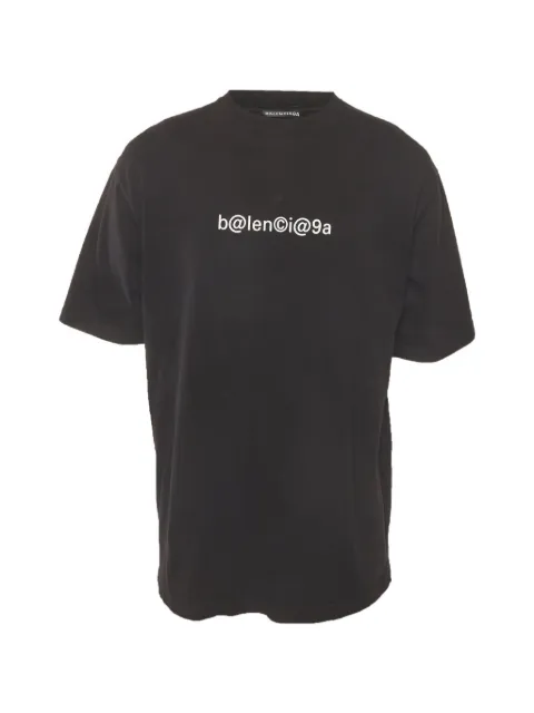 Balenciaga Pre-Owned logo-print T-shirt Black 1339020