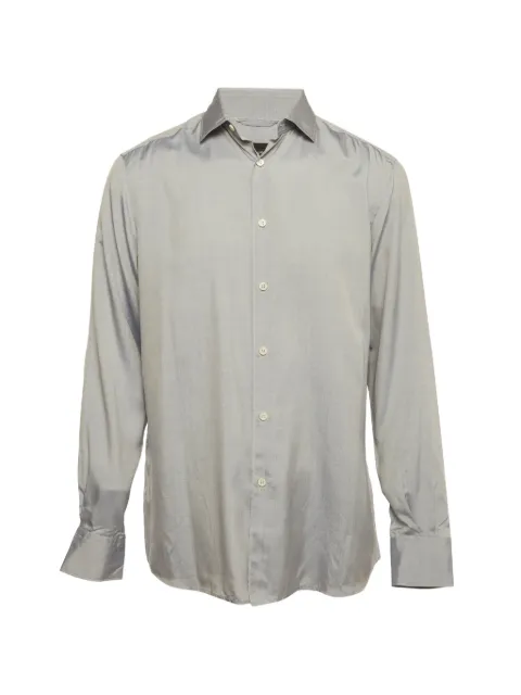 Ermenegildo Zegna Vintage silk shirt Blue 1327306