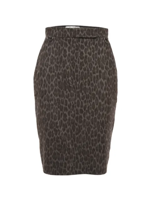Max Mara leopard-print pencil skirt Brown 1313431