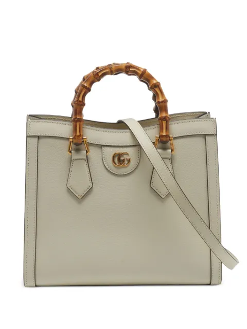 Gucci Pre-Owned 1991 Diana bamboo tote bag White 1346721