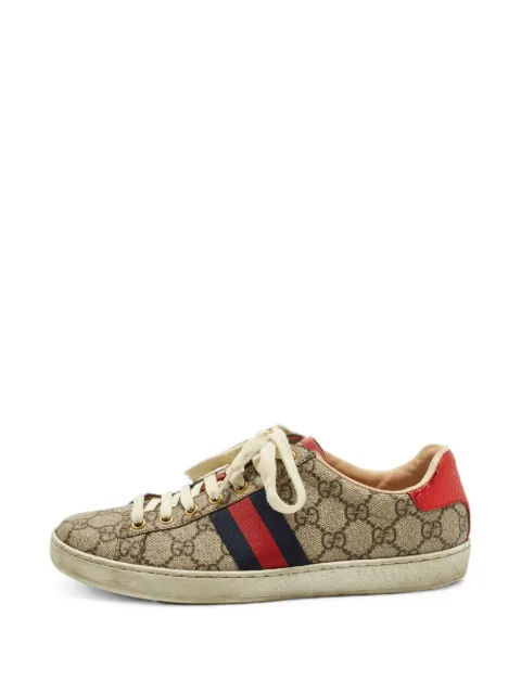 Gucci Pre-Owned Ace Web sneakers Neutrals 1302025