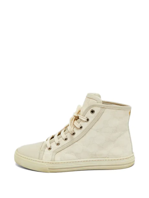 Gucci Pre-Owned GG canvas high-top sneakers Neutrals 1302527
