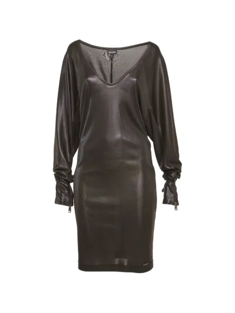 Just Cavalli Vintage zip-cuff mini dress Black 1303832