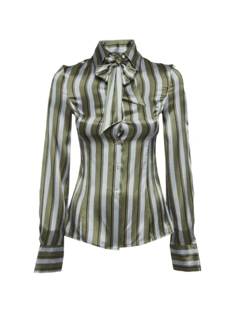 Emporio Armani Pre-Owned striped shirt Green 1295922