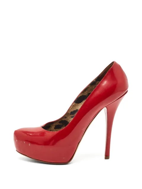 Dolce & Gabbana Pre-Owned patent-leather platform pumps Red 1351313