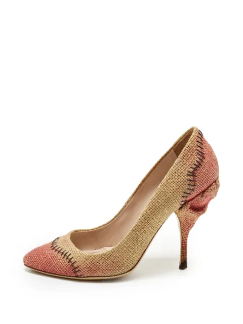 Miu Miu Pre-Owned pointed-toe heeled pumps Neutrals 1257984