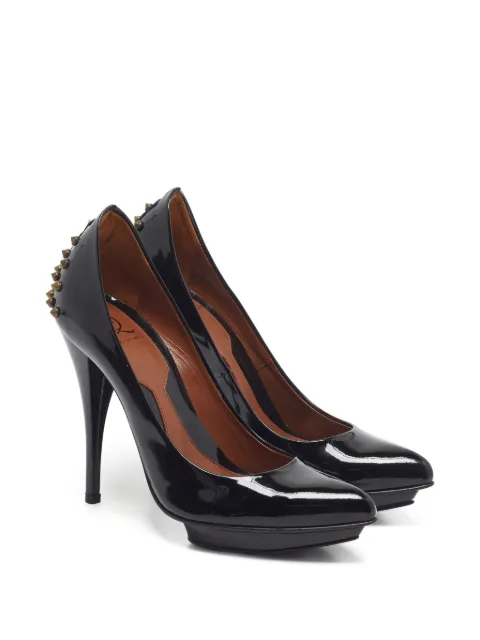 Alexander McQueen Pre-Owned studded pointed-toe pumps Black 1341161