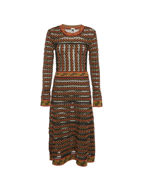 Missoni Pre-Owned pointelle-knit long-sleeve midi dress Black 1217657