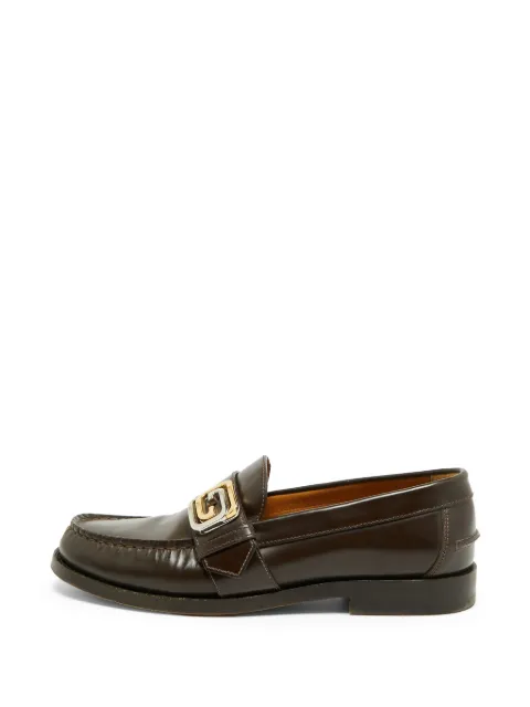 Gucci Pre-Owned Horsebit patent leather loafers Brown 1342629