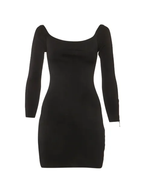 Balmain Pre-Owned scoop-neck midi dress Black 1316489