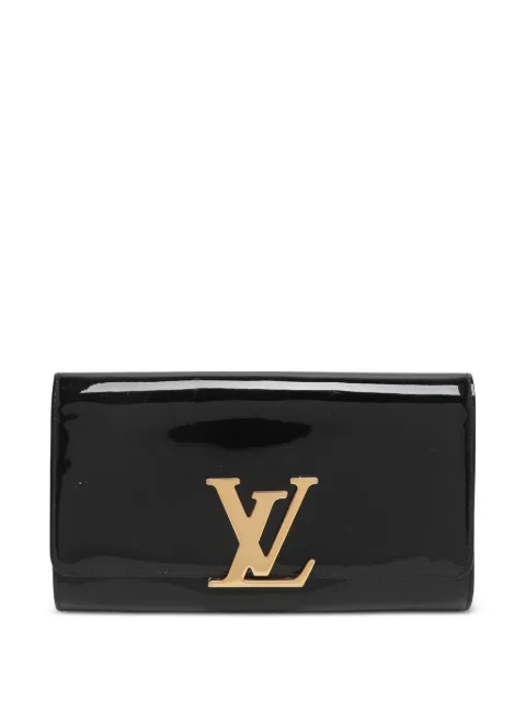 Louis Vuitton Pre-Owned 2014 Louise leather clutch bag Black 1271635