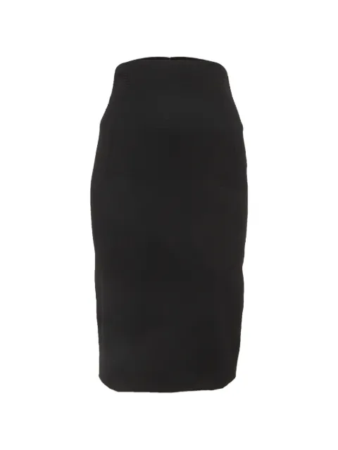 Givenchy Pre-Owned gabardine pencil midi skirt Black 1293172