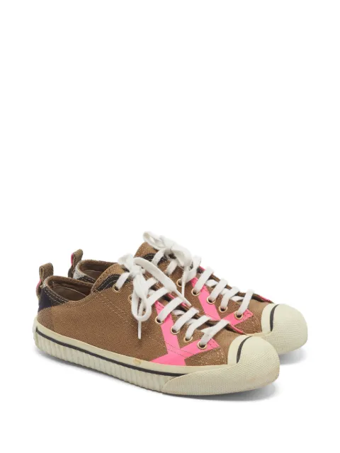 Burberry Pre-Owned House Check low-top sneakers Brown 1358400