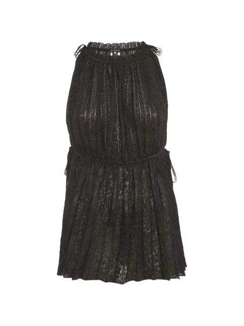 Missoni Pre-Owned Lurex-knit tunic top Black 1216506
