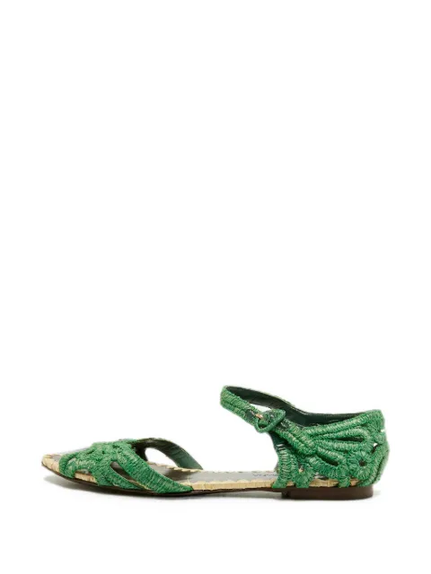 Dolce & Gabbana Pre-Owned open-toe strap sandals Green 1341935